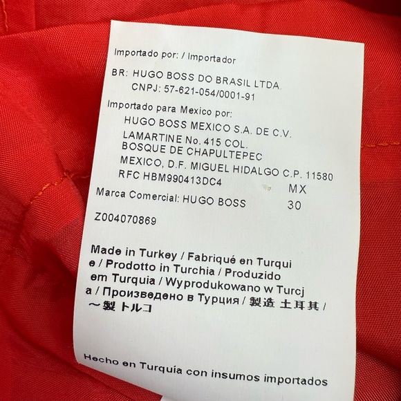 Hugo Boss Elbise Sleeveless Vibrant Red Mini Dress Size 12 - Picture 14 of 14